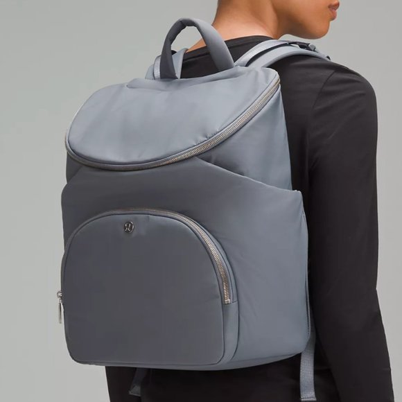 lululemon athletica Accessories - (2287) NWT LULULEMON New Parent Backpack 17L in Asphalt Grey/Silver Drop